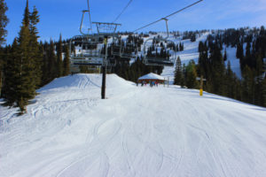 Photo of upper mountain taken from Bear Chair lift