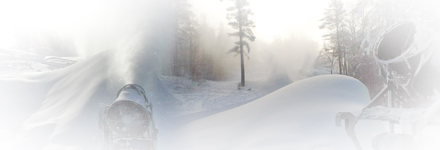 Faded background image of snowguns