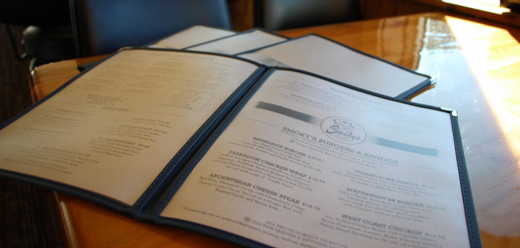 Smoky's Restaurant Menu