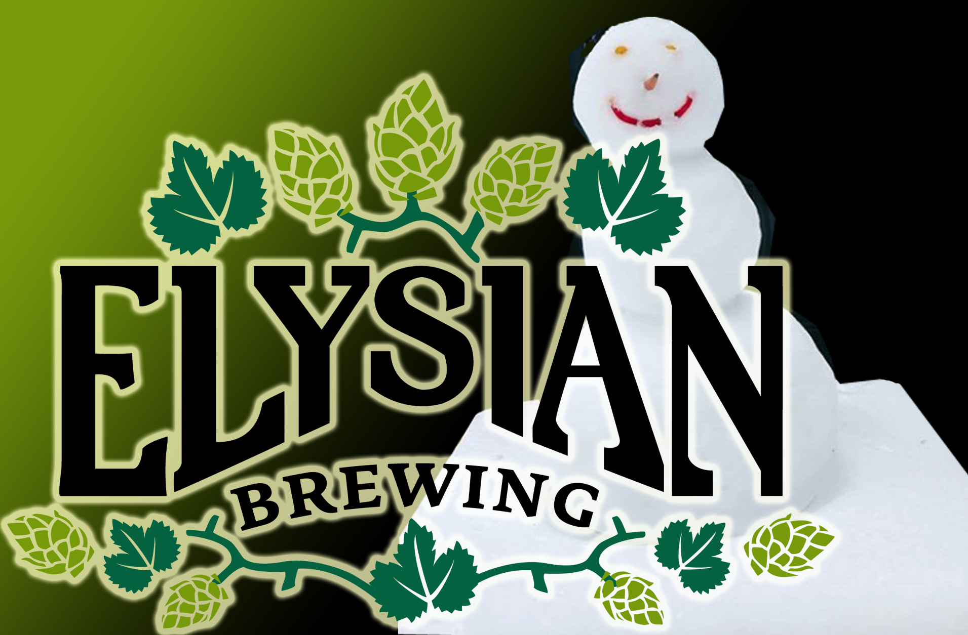 Elysian Logo with Snowman