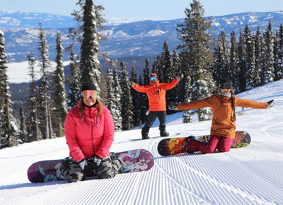 Resort offers skiing and snowboarding